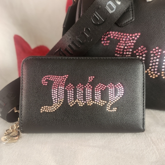 Juicy Couture Be Classic II Ombre Rhinestone Satchel and Zip Around Wallet - Picture 7 of 11